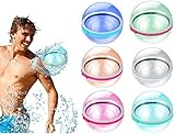 [Llene rápidamente los globos de agua en un segundo] A diferencia de los globos de agua tradicionales, simplemente lo pones en el agua y se llena en un segundo y cierra la abertura, sin necesidad de llenar y atar nudos como globos de agua tradicionales. .