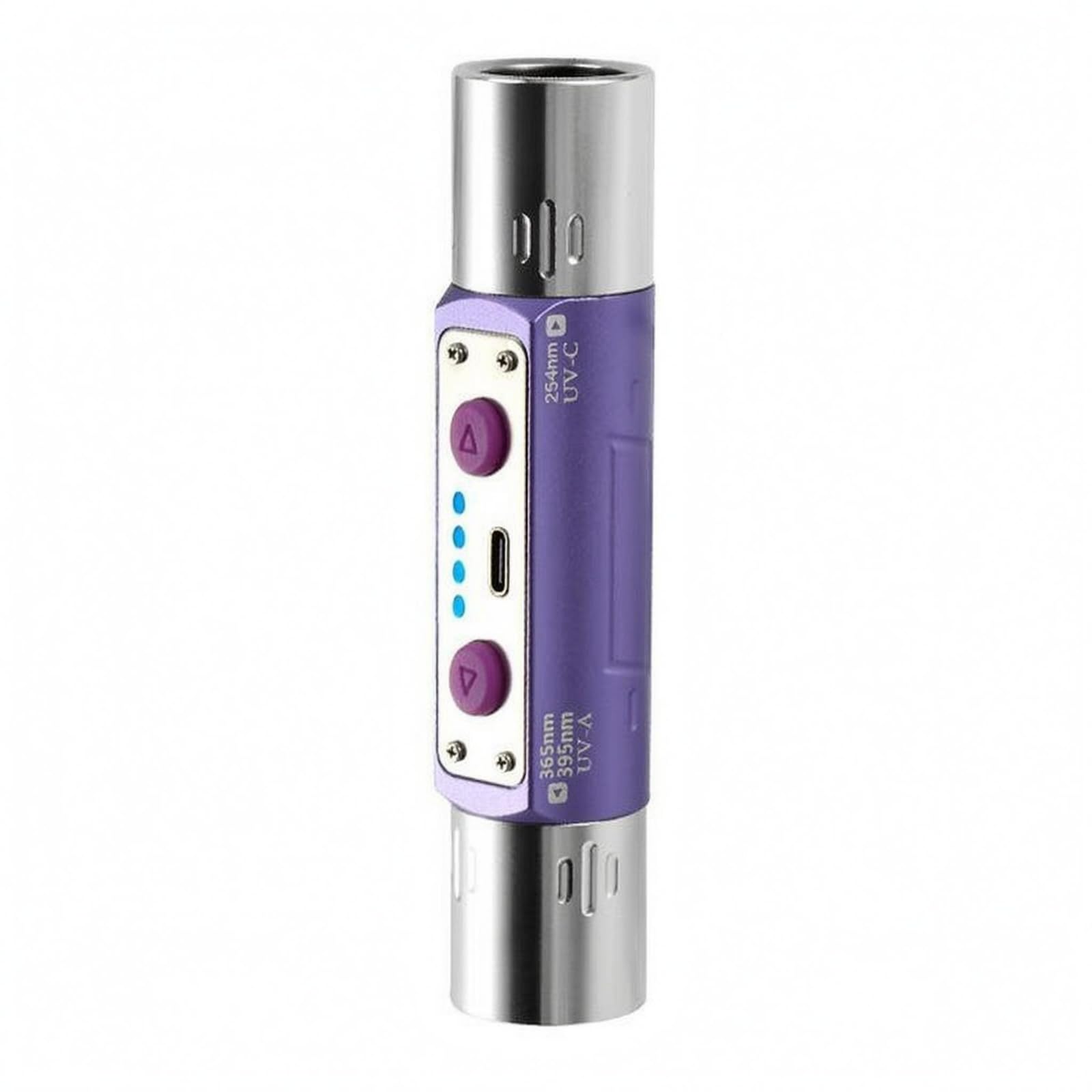 URJIX™ Type-C Charging Two Wavelength LED Battery Indicator Lights Rechargeable LED Side Buttons Handheld Tool, Purple-image-12