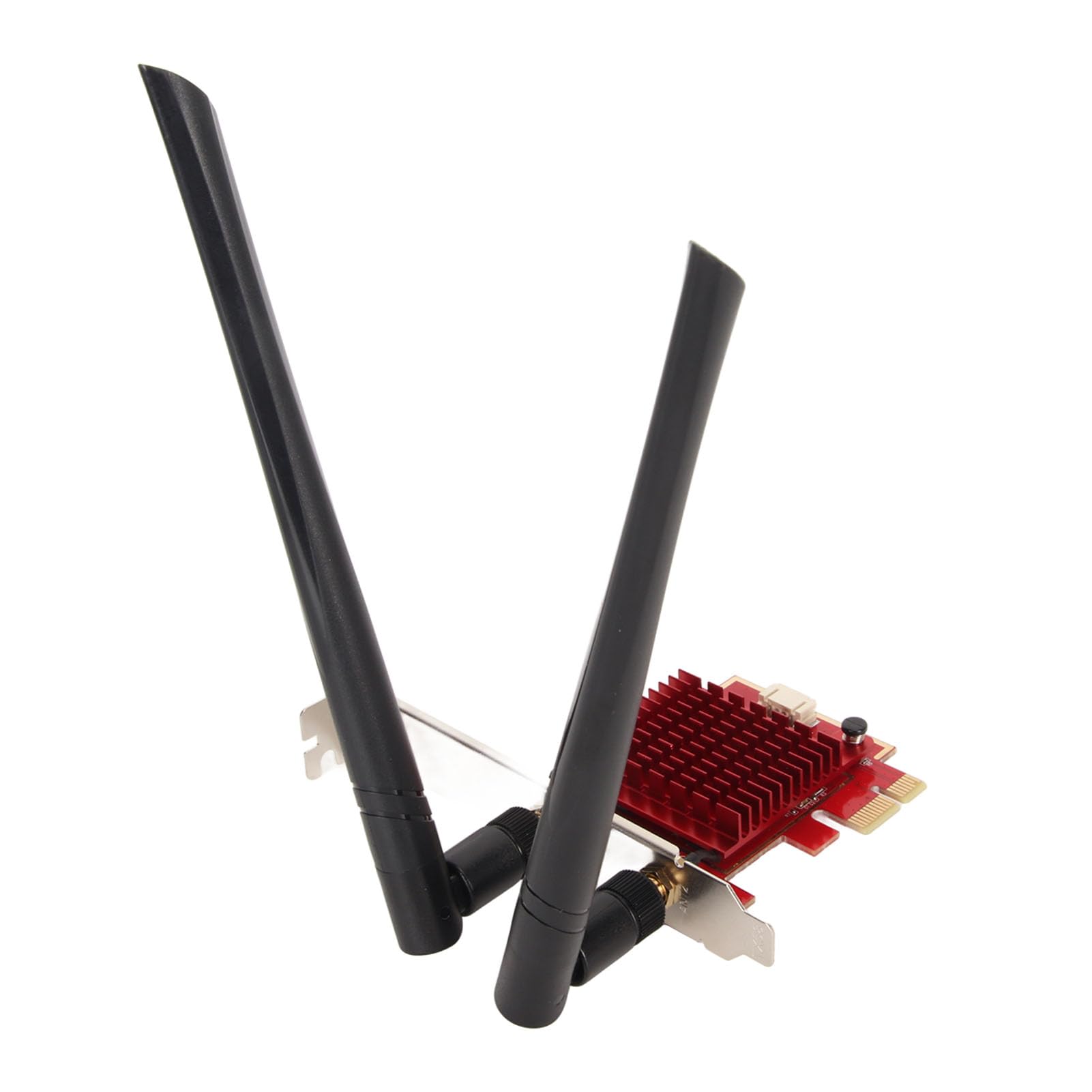 Carte PCIE WiFi 6E Adaptateur Réseau Fil à Trois Bandes Haute Vitesse pour pour Les Jeux avec BT 5.2 2 Antennes pour Ordinateur de Bureau