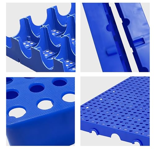 Palé de plástico HeavyDu apilable y base de suelo impermeable 4