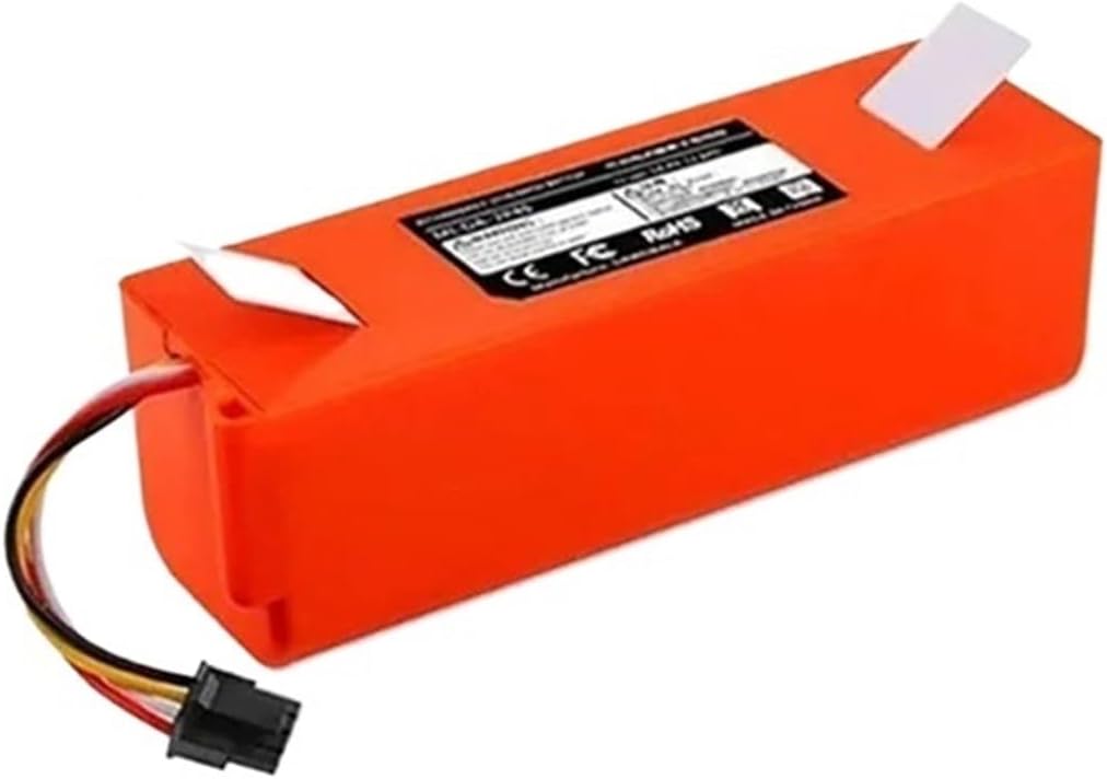 14.4V 4000mAh Replacement Battery, Compatible For Xiaomi, Compatible For Roborock, S55 S60 S65 S50 S51 S5 MAX Robot Vacuum Cleaner S6 Parts(4000mAh 1)