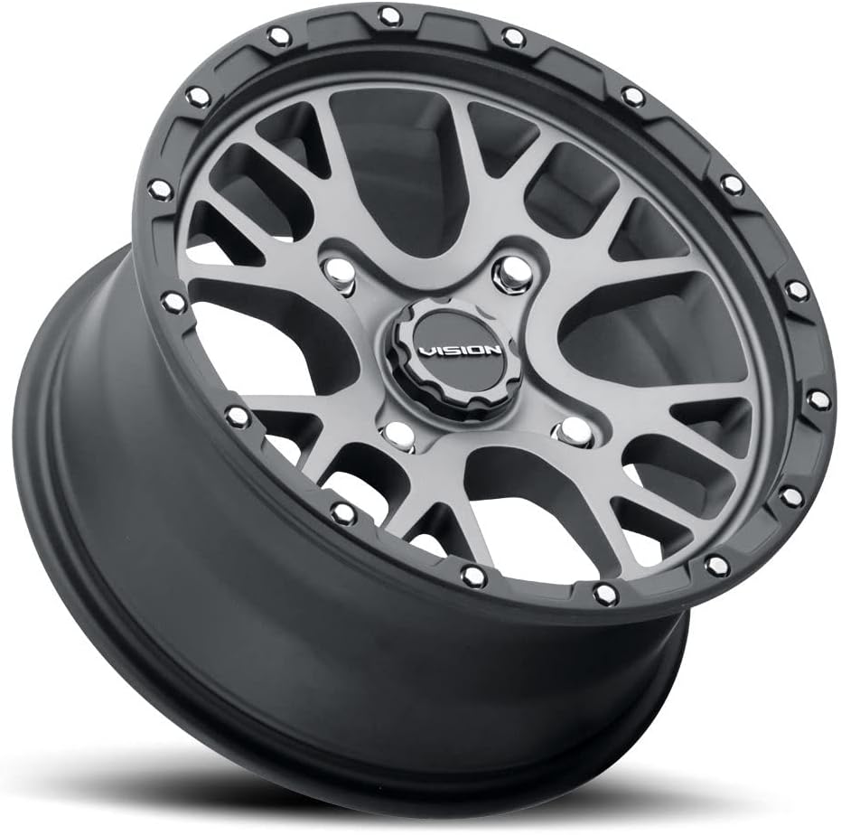 Vision 545 Rocker UTV 15x7 4x137 +13mm Gunmetal Wheel Rim 15" Inch
