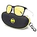 BLUPOND Semi Polarized Yellow Tint HD Vision TAC Lens Fashion Sunglasses for Men/Women- Hybrid PC/AL-MG Frames - NIGHTSTERS