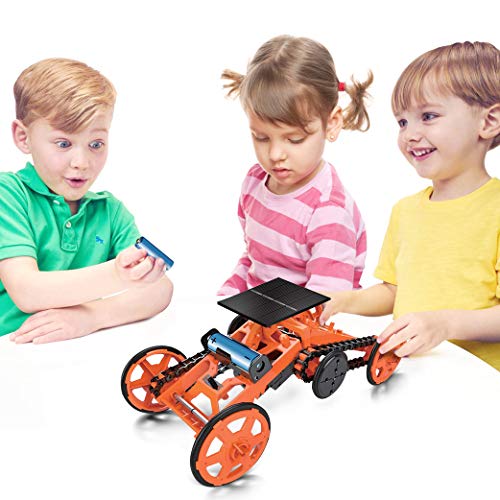 image for Yeelan DIY 4WD Climbing Car Solar Robot Toy Kit Double Energy Mode Rob