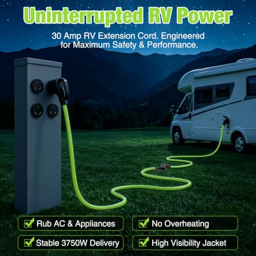 Image of Nilight 25FT 30 Amp RV Extension Cord 10 /3 Gauge Pure Copper TT-30P TT-30R