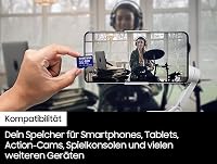 Samsung PRO Plus microSD-Karte+ USB-Kartenleser, 256 GB, Für Mobile Gaming auf Smartphones, Tablet und Handheld Konsolen, UHS-I U3, Full HD & 4K UHD, 180 MB/s Lesen, 130 MB/s Schreiben, MB-MD256SB/WW – Ansicht 5