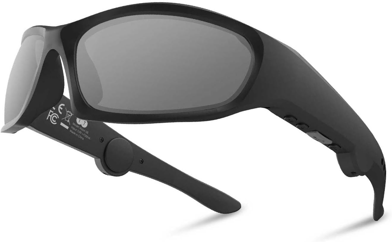 Lunettes Connectées OhO Smart Glasses - Bluetooth, Polarisées, Haut-parleur Intégré - Modèle A8 Pro - Noir - Unisexe