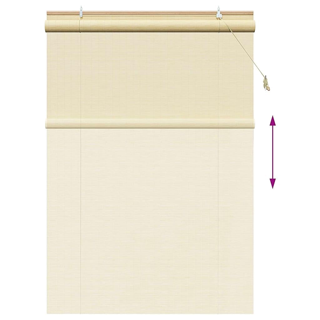 vidaXL Rollo Natur 140 x 220 cm Bambus