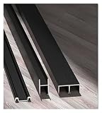 Binario for porta scorrevole in vetro in lega di alluminio for un funzionamento regolare - Binario a doppio scorrimento a forma di montagna for vetrine e librerie(220cm/7.2ft)