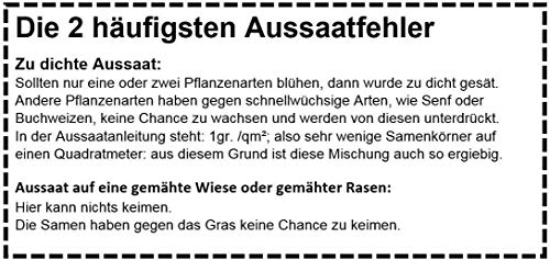 10x 30gr. Bienenweide Nektar & Pollen Blühmischung Blumenmischung Blumenwiese von BLÜHKING – Bild 7