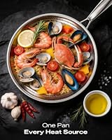 Titanium Pans for Cooking,12 Inch Titanium Hammered Pro Frying Pan with Lid — image 6