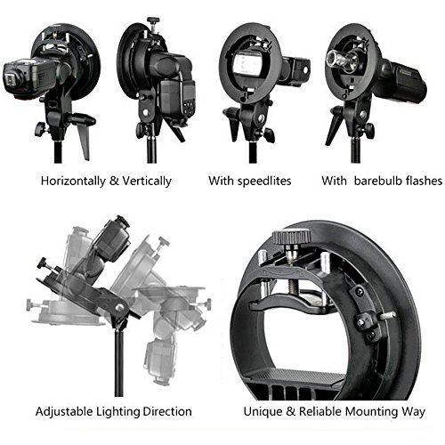 Godox S Type Bracket Bowens Mount Holder for Speedlite Flash Snoot Softbox Beauty Dish Reflector Umbrella by GODOX - Image 5