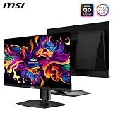 MSI MAG 271P QD-OLED X28 27 Inch WQHD Gaming Screen – Quantum Dot OLED 2560 x 1440, 280Hz / 0.03ms, DisplayHDR True Black 400, HDMI 2.1, DP 1.4a, USB-C (PD 15W), Adjustable Height and Tilt - 3