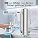 iSpring CKC1S Auftischfilter Mehrstufiger Edelstahl Wasserfilter mit 0,01 μm Ultrafiltrations Technologie, Reduziert Schwermetalle, Sedimente und 99% Chlor
