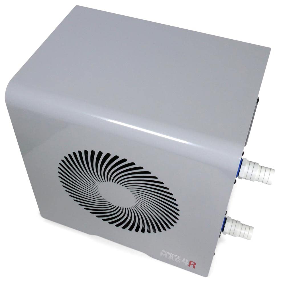 POOLEX MAG 4R Wärmepumpe für Pools Schwimmbecken bis 12.000 l Wasserinhalt Durchflusssensor Heizung Heizleistung 4 kW 230 V WiFi App-Steuerung LED Display Titan Wärmetauscher auch für Salzwasser