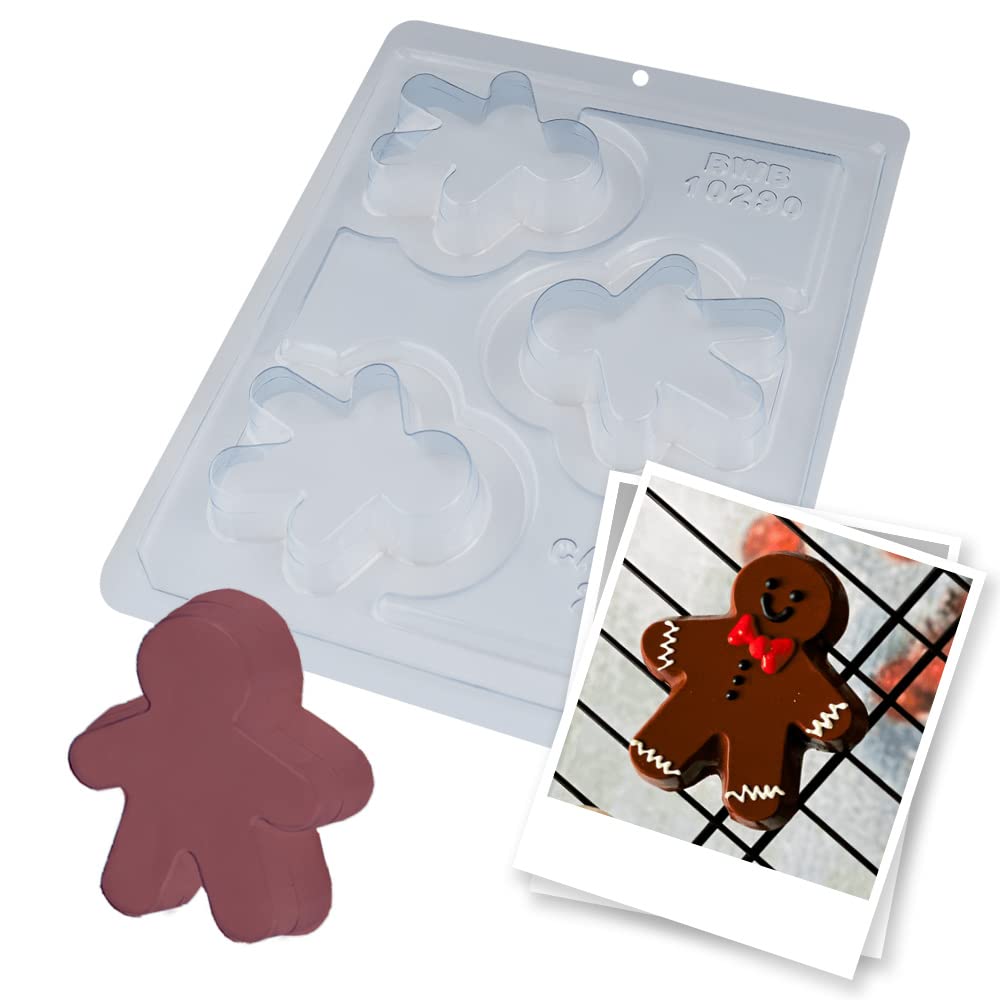 Moule chocolat Noël tridimensionnel 3 parties bonhomme BWB