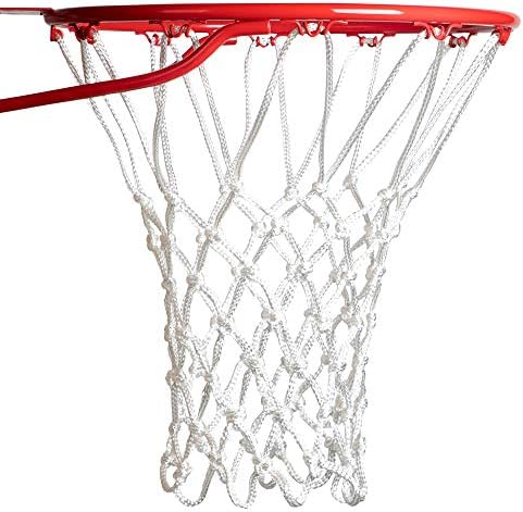 Champion Sports unisex adult 7 mm Deluxe Pro Non Whip Basketball Net, Deluxe Professional (7mm - White)