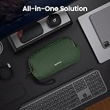tomtoc Elektroniczny organizer torba podróżna, wodoodporny podwójny przedział, torba techniczna, organizer na kable, telefon, twardy dysk, power bank, akcesoria podróżne