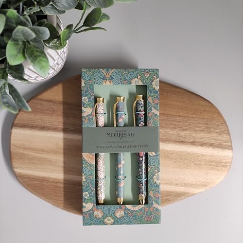 The Great British Card Company William Morris Lot de 3 stylos – vue 2