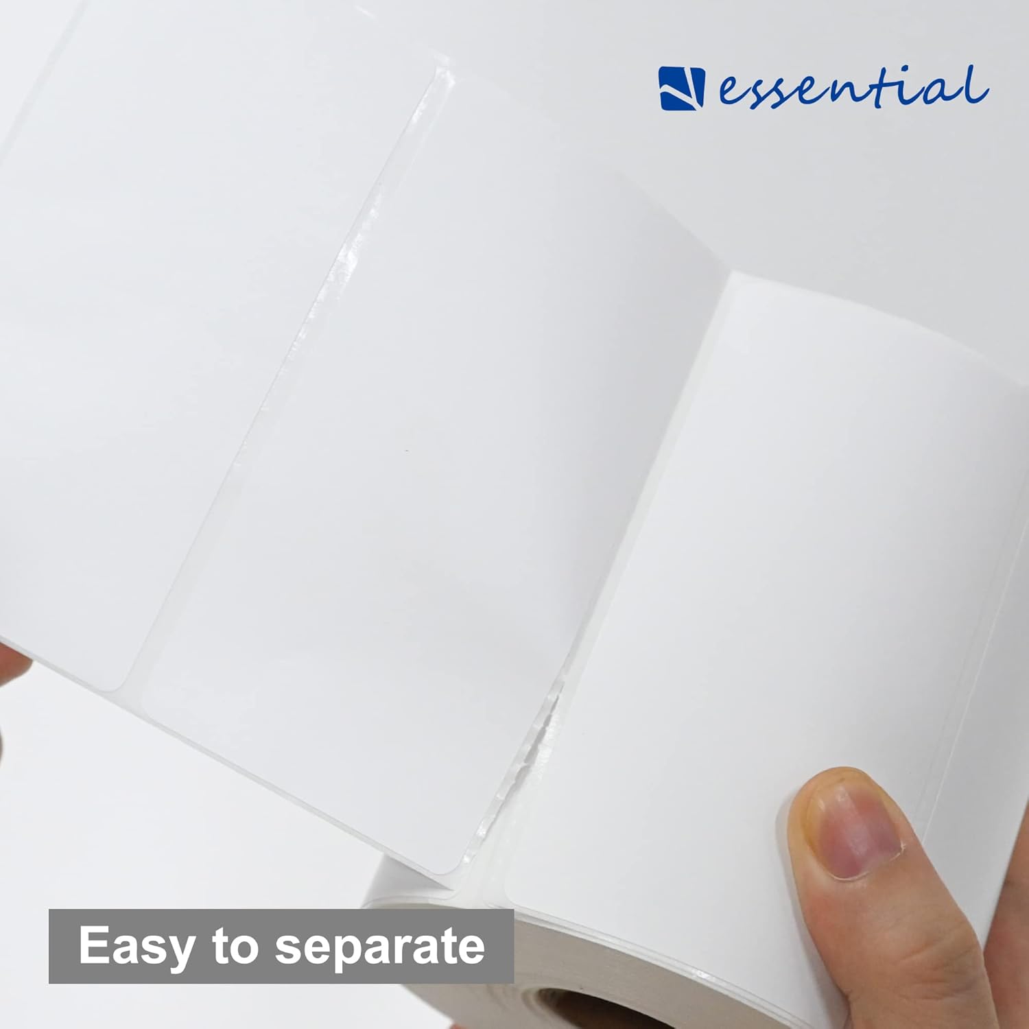 ESSENTIAL 4"x 2" (101mm × 50mm) Direct Thermal Barcode Labels, Shipping Labels, Compatible with Zebra & Rollo Label Printer, 750 Labels of Roll (12 Rolls, 9000 Labels) - Image 3