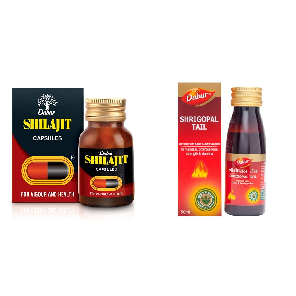 Dabur Shilajit Capsules 30s and Shrigopal Tail 50ml Combo Pack (B07G8KHRJT) Amazon Price History, Amazon Price Tracker