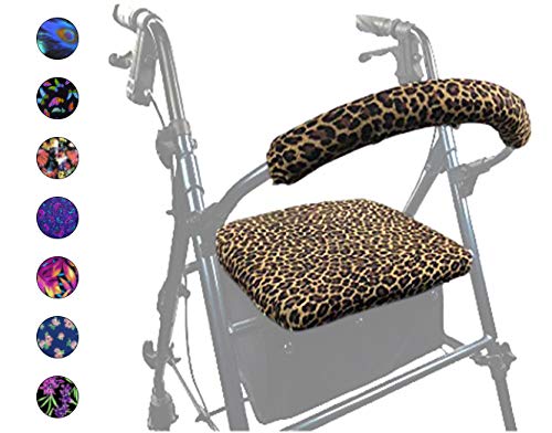 Crutcheze Leopard Rollator Walker Seat And Backrest Covers Designer Fashion Accessories Made In Usa #TOP17