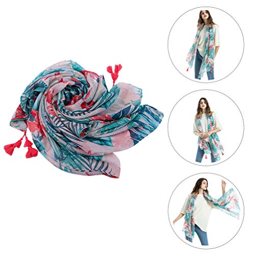 ABOOFAN 1Pc Havaí Xale Lenço Das Mulheres Confortáveis de Algodão E Linho Lenço Ao Ar Livre