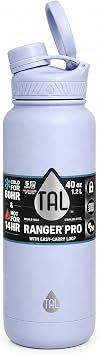 TAL Stainless Steel Ranger Water Bottle 40oz, Gray Blue