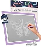 iVyne Corded Light Pad for Weeding Vinyl - A4 Light Box for Drawing - Light Board for Tracing - Light Box for Diamond Painting, Weeding Vinyl, Sketching, Tracing (Purple)