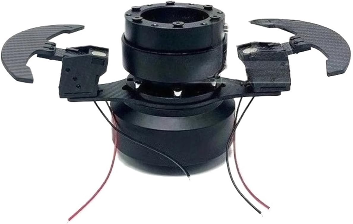 MUSM Car Sport Steering Wheel Shift Paddles Carbon Fiber Pattern Pattern Pattern Pattern Shifter Extensions Car Universal(Dished)