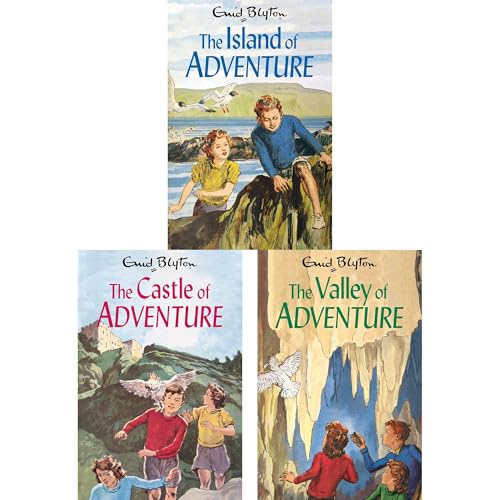 Image of The Hidden Realms Adventure Collection by Enid Blyton: The Island of Adventure, The Castle of Adventure & The Valley of Adventure - Three Classic Tales of Peril & Discovery (3-Book Set)