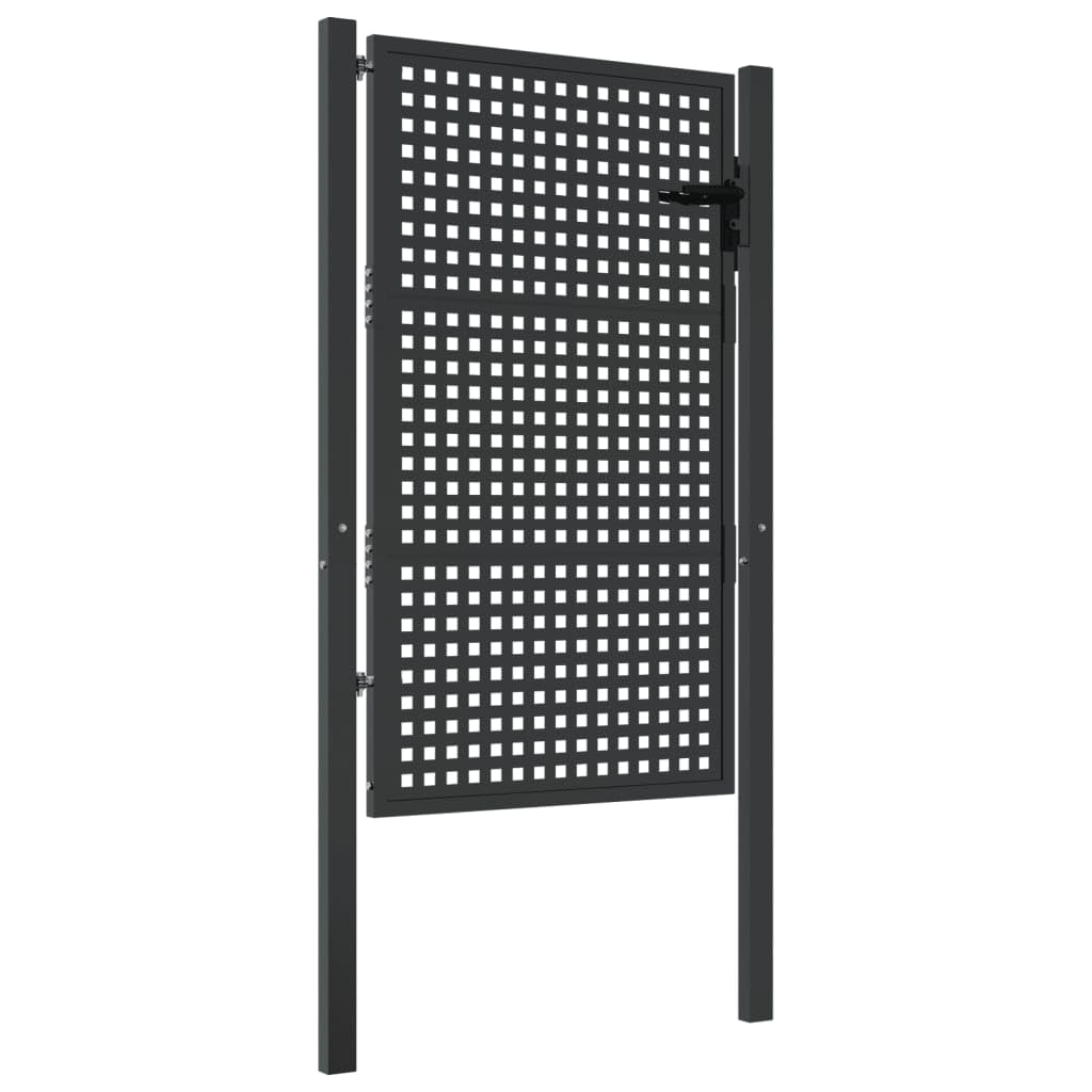 vidaXL Gartentor Anthrazit 105x150 cm