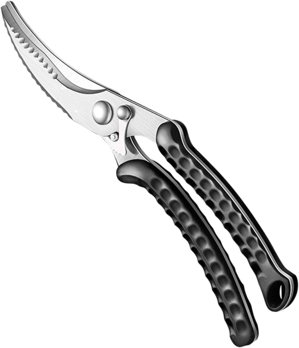 OUNONA Bbq Scissors Meat Scissors Heavy Duty Kitchen Shears Safety Lock for Chicken