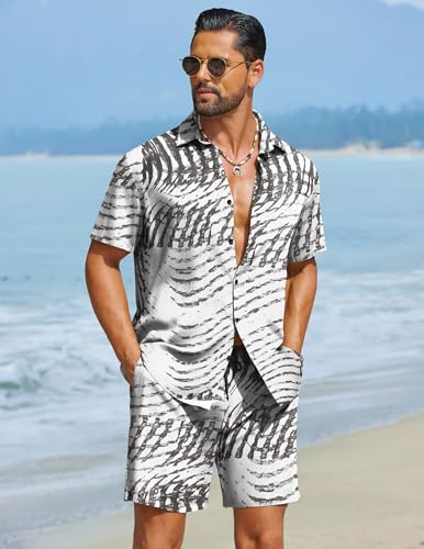 Image of COOFANDY Men's Slim Fit Cotton Dress Shirt Wrinkle Free Polka Dots Button Down Collar Shirt
