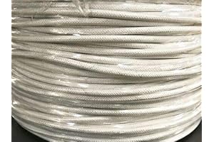 SRML White 12 AWG 100 FT Fiber Glass High Temperature Wire Appliance Lead Cables