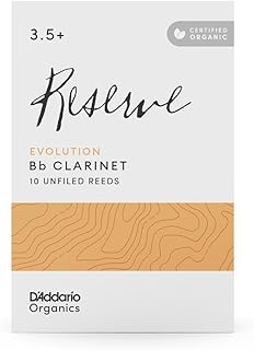 D'Addario WoodWinds ダダリオ リード Bbクラリネット用 USDAオーガニック認証取得済 RESERVE EVOLUTION ODCE10355 [硬さ:3.5+] 10枚入り 【国内正規品】