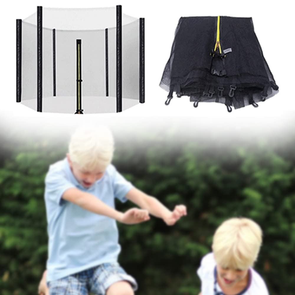 CIRONI Rete Protettiva per Trampolino 6 Piedi 8 Piedi 10 Piedi 12 Piedi 13 Piedi 14 Piedi 16 Piedi per Bambini Trampolini da Esterno per Grandi Giardini, Rete di Sicurezza Facile da Montare, Senza