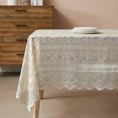 Warm Home Designs Vintage Lace Tablecloth. 60 x 84 Inches