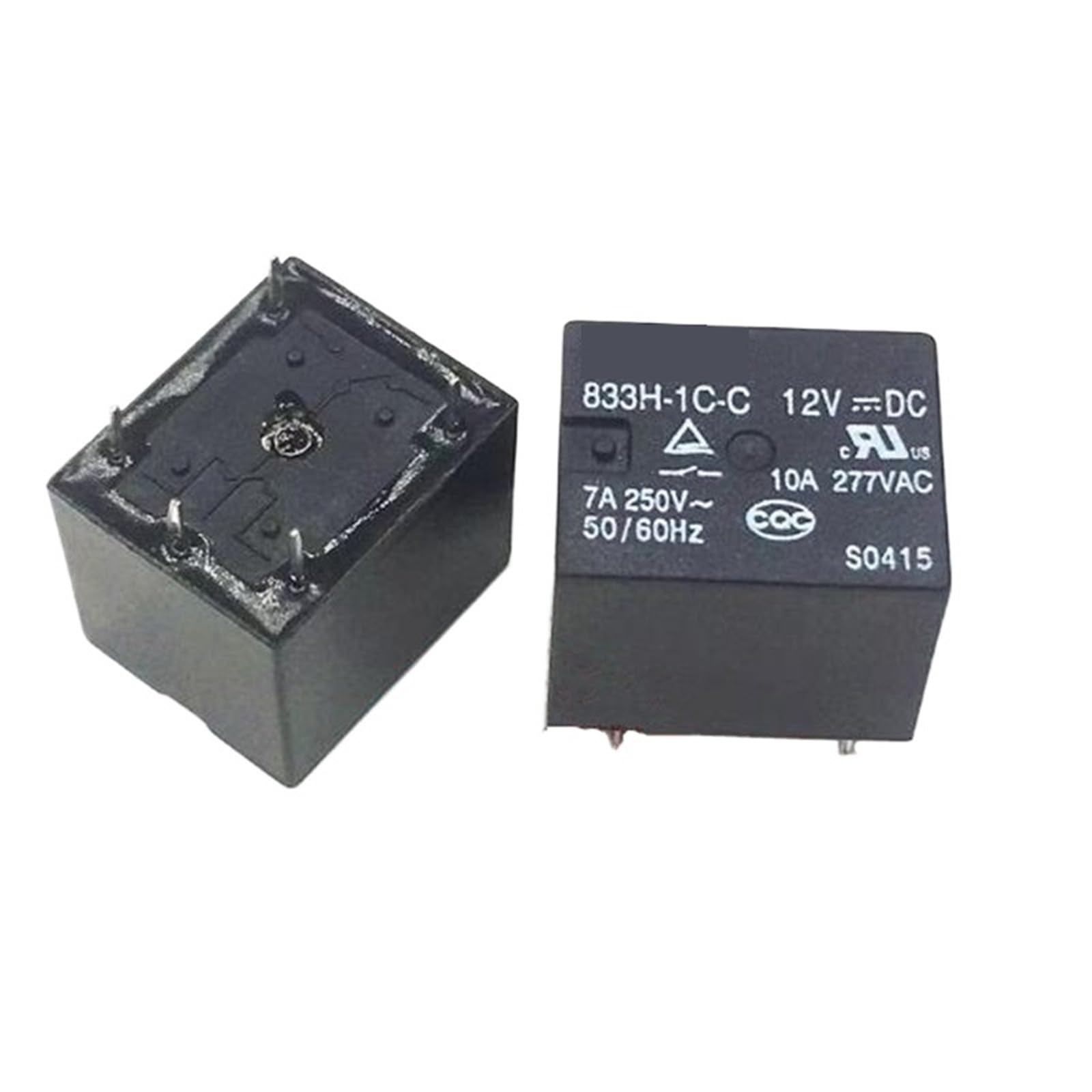 Relais 833H-1C-C 12V CC DIP5 en lot de 20 pièces pour circuit imprimé