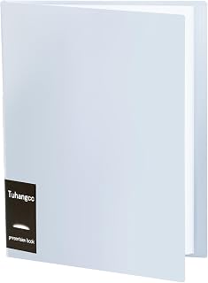Tuhangcc 20-Pocket Light Grey Binder