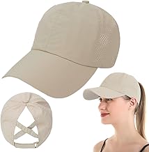 Baseball Caps for Women 1 x Running Cap for Women Beige Baseball Cap with Headband Quick Dry Adjustable Sports Cap Ideal for Sports and Vacation