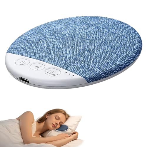 Image of Ultra-Thin Under Pillow Speaker, Bluetooth Sleep Sound Machine with White Noise & Custom Timer, for Side Sleepers, Insomnia Relief, Baby Nursery & Office Focus