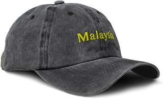 Custom Soft Baseball Cap Embroidered Dad Hat Malaysia Malaysian Malay Southeast Asia Cotton