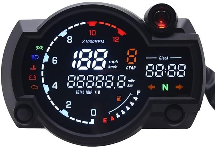 Speedometer Gauge Digital Universal Accessories Speedometer Motorcycle Odometer Meter 0~199KM/H Motorbike Moto Dashboard Motorcycle Meter