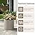 Kante 12.6" Concrete Cylinder Planter, Large Weather Resistant Concrete Planter with Drainage Hole & Rubber Plug, Handcrafted for Indoor Outdoor Plants & Patio Decor, Weathered Concrete Finish