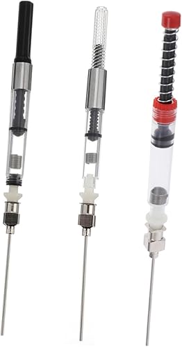 Cabilock 3 piezas de tinta convertidor de pluma estilográfica para plumas estilográficas, recargas de pluma estilográfica, rellenos, cubierta de