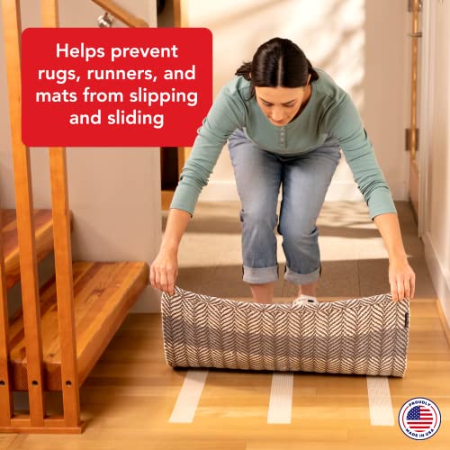 Rug Gripper Tape For Area Rugs And Runners (2.5" X60Ft) #TOP1