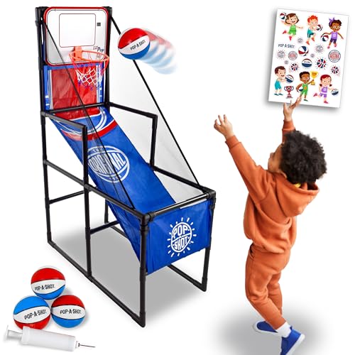 Pop-A-Shot Lil’ Pop Game | Indoor Arcade Basketball Hoop for