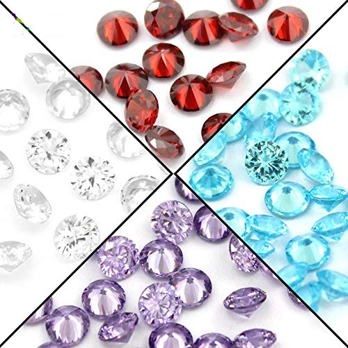 Jolin 12 Month 24Pcs Glass Zircon Round 5Mm Birthstones Floating Charms For Living Memory Locket Pendant Necklace Bracelets #TOP3