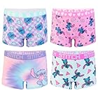 Disney Lilo & Stitch Amazon Exclusive Panties Shorts Featuring Angel, Sizes 4-10, 4-Pack Althetic Girl BxrBr